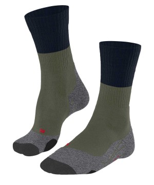 Skarpetki Falke TK2 Explore Trekking Socks Męskie Zielone | HUJMXF-712