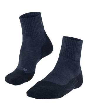 Skarpetki Falke TK2 Explore Wool Short Trekking Short sock Męskie Niebieskie | QHUZJB-259