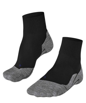 Skarpetki Falke TK5 Wander Cool Short Trekking Short sock Męskie Czarne | HPEATZ-986