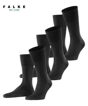 Skarpetki Falke Tiago 3-Pack Socks Męskie Czarne | LZHQPV-639