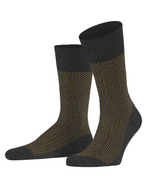 Skarpetki Falke Uptown Tie Socks Męskie Szare | ALYGWX-695