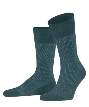 Skarpetki Falke Uptown Tie Socks Męskie Zielone | CVEFIZ-263