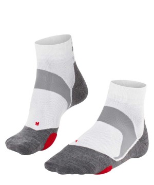 Sports Socks Falke BC5 Endurance Biking Short sock Damskie Białe | RNZTEH-129