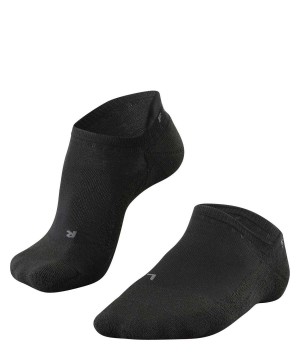 Sports Socks Falke GO2 Invisible Golf Invisibles Damskie Czarne | UNBLQZ-012