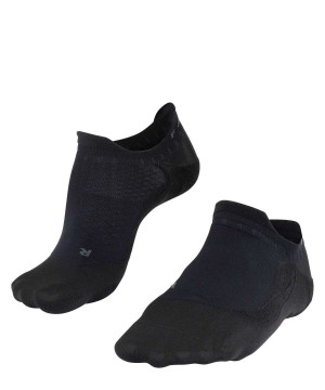 Sports Socks Falke GO5 Invisible Golf Invisibles Damskie Czarne | OZMIFK-374