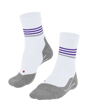 Sports Socks Falke RU4 Endurance Reflect Running Socks Damskie Białe | NFXOED-657