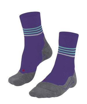 Sports Socks Falke RU4 Endurance Reflect Running Socks Damskie Fioletowe | TKZSVF-021