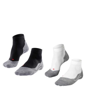 Sports Socks Falke RU4 Endurance Short 2-Pack Short sock Damskie Multicolored | PAHMZE-842