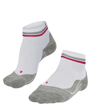 Sports Socks Falke RU4 Endurance Short Reflect Running Short sock Damskie Białe | YZXWEM-423