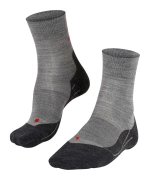 Sports Socks Falke RU4 Endurance Wool Running Socks Damskie Szare | MSXLOR-368