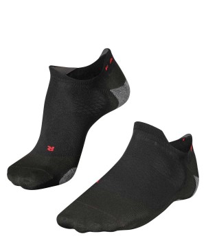 Sports Socks Falke RU5 Race Invisible Running Invisibles Damskie Czarne | ISGLJV-241