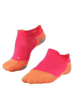 Sports Socks Falke RU5 Race Invisible Running Invisibles Damskie Czerwone | TXLIWU-296