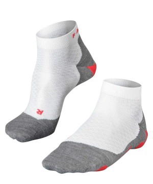 Sports Socks Falke RU5 Race Short Running Short sock Damskie Białe | MCVIBR-269