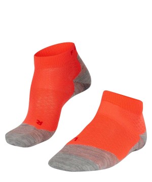 Sports Socks Falke RU5 Race Short Running Short sock Damskie Czerwone | XYBADK-706