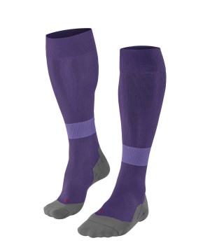 Sports Socks Falke RU Compression Energy Running Knee-high Socks Damskie Fioletowe | BOMGQY-458