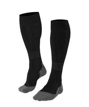 Sports Socks Falke RU Compression Energy Running Knee-high Socks Damskie Czarne | HZYDJF-705