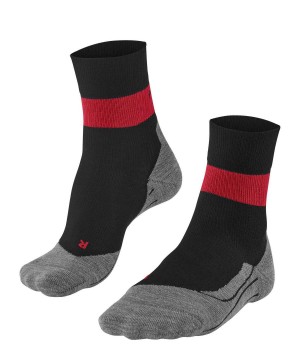 Sports Socks Falke RU Compression Stabilizing Running Socks Damskie Czarne | DJIFPV-843