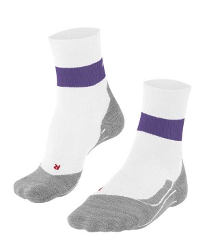 Sports Socks Falke RU Compression Stabilizing Running Socks Damskie Białe | LOYDAX-950