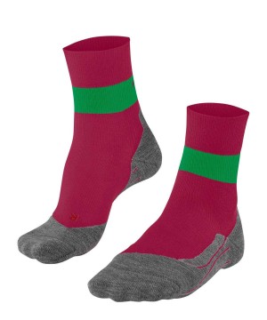 Sports Socks Falke RU Compression Stabilizing Running Socks Damskie Czerwone | GYLTXO-029