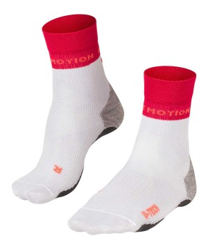 Sports Socks Falke RU True Motion Nevos Running Socks Damskie Białe | LFKJPS-903