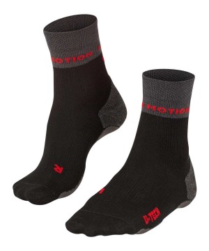 Sports Socks Falke RU True Motion Nevos Running Socks Damskie Czarne | LOUSMH-192