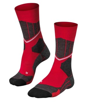 Sports Socks Falke SC1 Skiing Socks Damskie Czerwone | JOGLHW-907