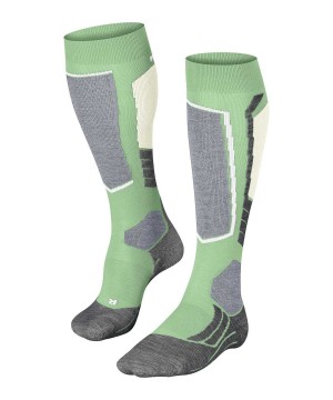 Sports Socks Falke SK2 Intermediate Skiing Knee-high Socks Damskie Zielone | YZXNJI-059