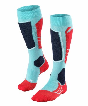 Sports Socks Falke SK2 Intermediate Skiing Knee-high Socks Damskie Niebieskie | RAXTSQ-729