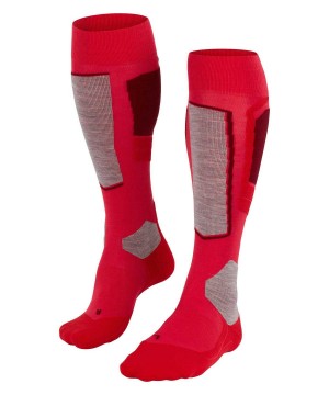 Sports Socks Falke SK4 Advanced Skiing Knee-high Socks Damskie Czerwone | ICSGML-907