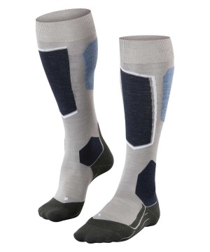 Sports Socks Falke SK6 Pro Skiing Knee-high Socks Damskie Szare | HGRUJX-095