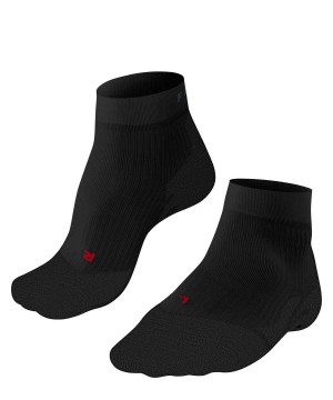 Sports Socks Falke TE4 Short Tennis Short sock Damskie Czarne | MTSOWX-164