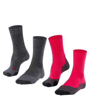 Sports Socks Falke TK2 Explore 2-Pack Socks Damskie Multicolored | YWGRPB-854