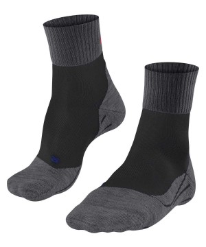 Sports Socks Falke TK2 Explore Cool Short Trekking Short sock Damskie Czarne | LNEZDB-934