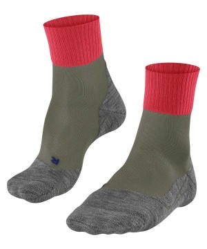 Sports Socks Falke TK2 Explore Cool Short Trekking Short sock Damskie Zielone | QLNPOJ-740