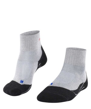 Sports Socks Falke TK2 Explore Cool Short Trekking Short sock Damskie Szare | KTAPWN-316