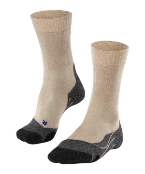 Sports Socks Falke TK2 Explore Cool Trekking Socks Damskie Beżowe | HKXOTW-023