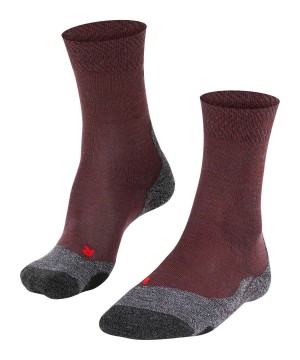 Sports Socks Falke TK2 Explore Melange Trekking Socks Damskie Czerwone | YMOSQH-641