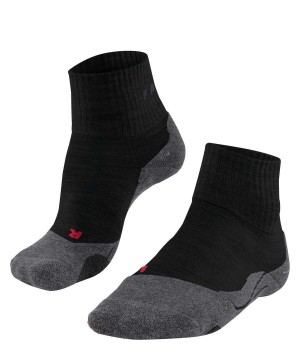 Sports Socks Falke TK2 Explore Short Trekking Short sock Damskie Czarne | LIQNFP-879