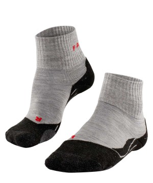 Sports Socks Falke TK2 Explore Short Trekking Short sock Damskie Szare | TKFCGE-468