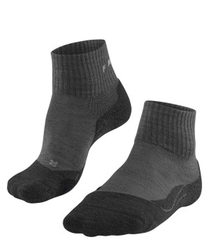 Sports Socks Falke TK2 Explore Wool Short Trekking Short sock Damskie Szare | SJLFDC-846