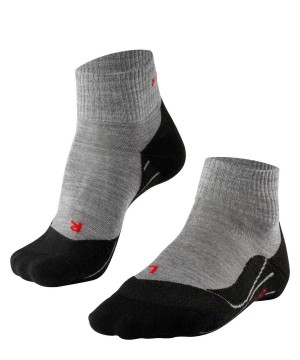 Sports Socks Falke TK5 Wander Short Trekking Short sock Damskie Szare | GVHRFQ-549