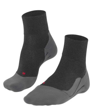 Sports Socks Falke TK5 Wander Wool Short Trekking Short sock Damskie Szare | GNSERZ-931