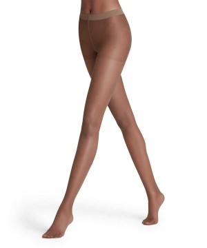 Tights Falke Invisible Deluxe 8 DEN Tights Damskie Brązowe | GHNTAZ-213