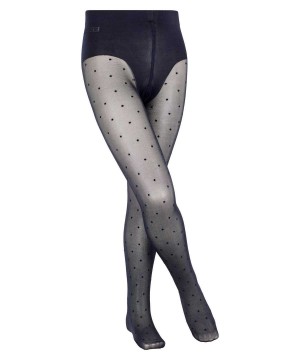 Tights Falke Romantic Dot Tights Dziecięce Niebieskie | CVJGLD-468