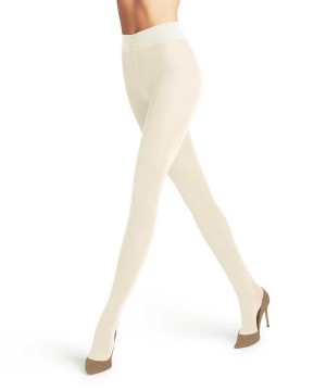 Tights Falke Softmerino Tights Damskie Białe | TNXFLQ-695