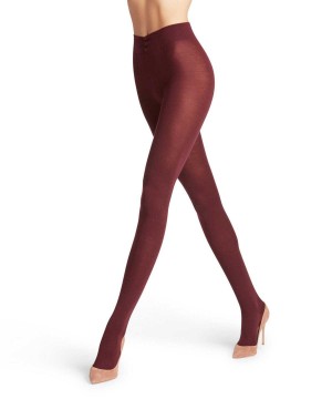 Tights Falke Softmerino Tights Damskie Czerwone | LEYTSQ-450