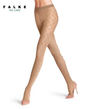 Tights Falke Twisted Story 20 DEN Tights Damskie Beżowe | KIHVRJ-510