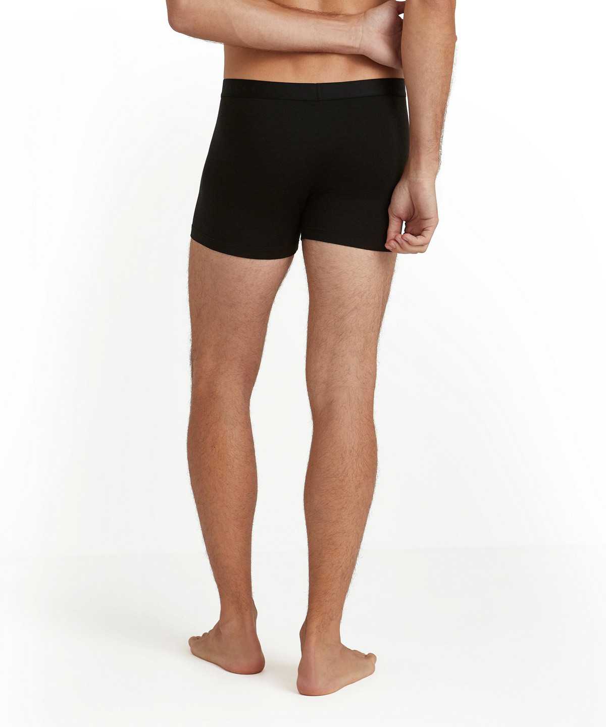 Boxer & Slips Falke Boxer Daily ClimaWool Męskie Czarne | FRLCMQ-542