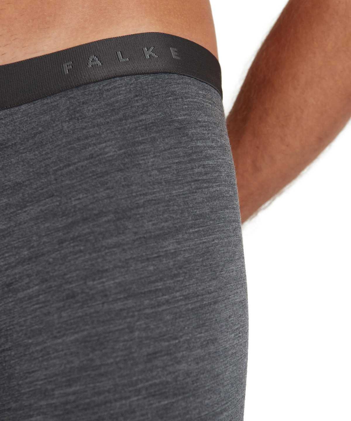 Boxer & Slips Falke Boxer Daily ClimaWool Męskie Szare | FOCQBD-508