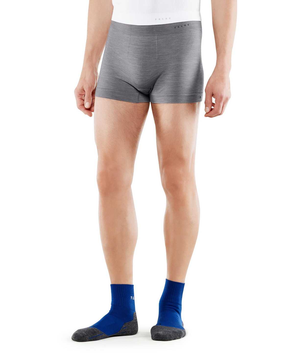 Boxer & Slips Falke Boxer Wool-Tech Light Męskie Szare | AWLQPJ-706